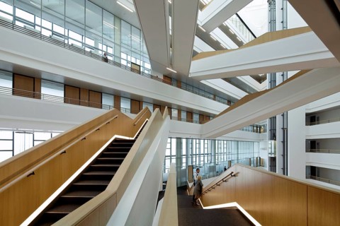 Spiegel Publishing House building on Ericusspitze