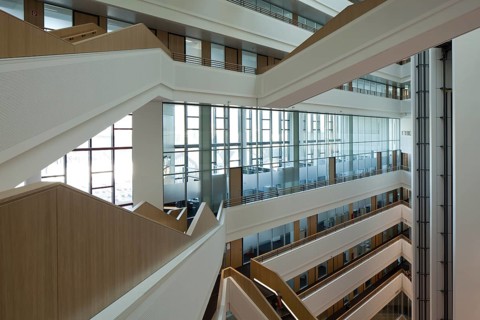 Spiegel Publishing House building on Ericusspitze