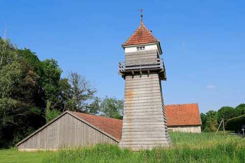Brine storage tower of the Gottesgabe Saline