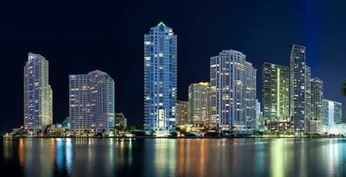 Skyline at night