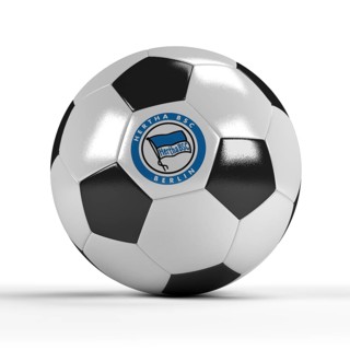 Football with the logo of Hertha BSC