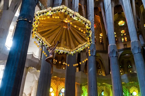 Interior of the Sagrada Familia