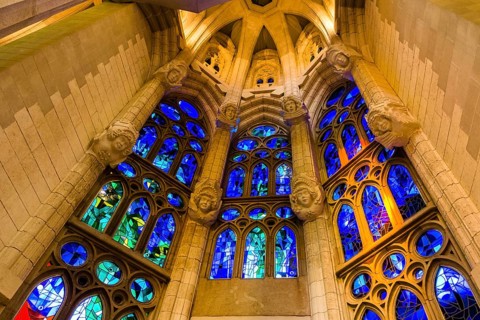 Interior of the Sagrada Familia