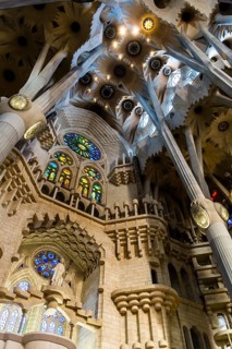 Interior of the Sagrada Familia