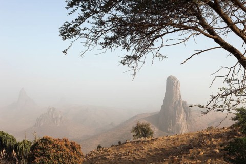 Kapsiki Peak in the morning mist