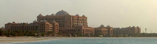 Emirates Palace Hotel and its beach