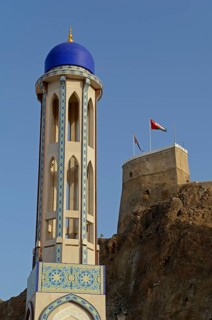 The minaret of Al Khor Mosque or Masjid al-Khor