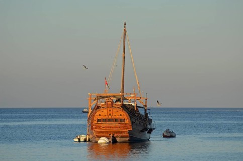 Dhow in the harbor