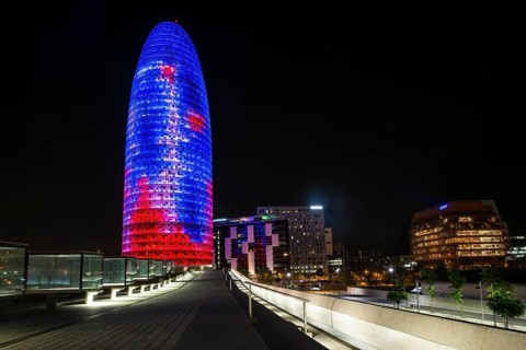 Torre Agbar skyscraper