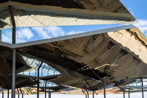 Roof of the Glories metro station