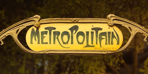 Entrance sign to the Metro