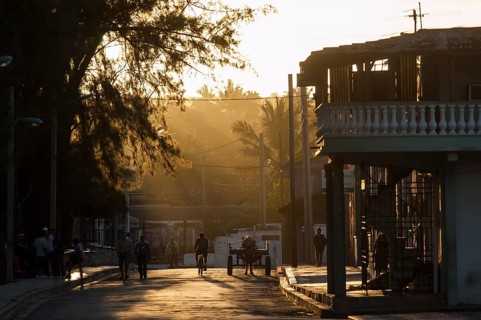 Evening mood in the coastal town of Gibara