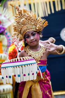 Girl during a Barong dance