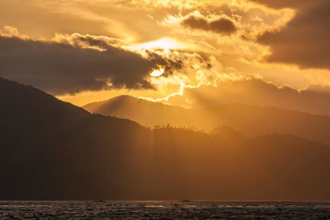 Sunset on the north coast