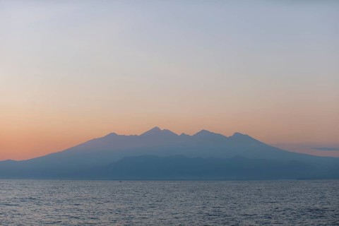 Coast and mountains of Lombok