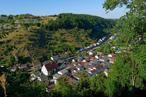 Townscape of Moernsheim in the Gailachtal valley
