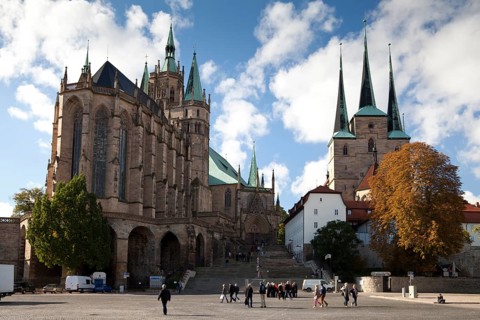 Erfurt Cathedral and Severikirche Church