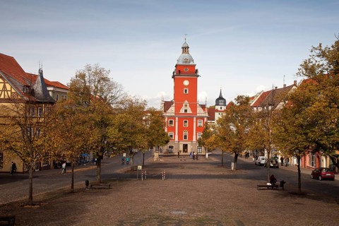 Historic City Hall in the historic town centre