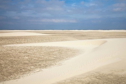 Sand dunes on Nordstrand beach