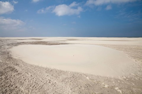 Sand dunes on Nordstrand beach