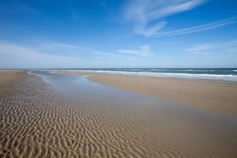 Beach at low tide