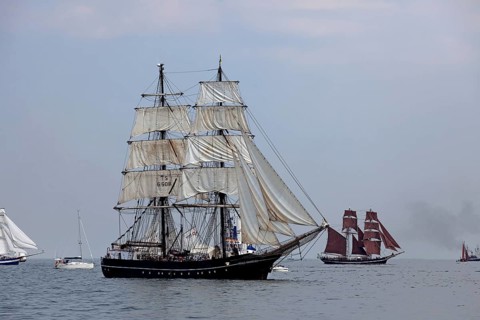 Brig Roald Amundsen at the Hanse Sail 2013