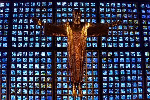Crucifix by Karl Hemmeter in the Kaiser Wilhelm Memorial Church