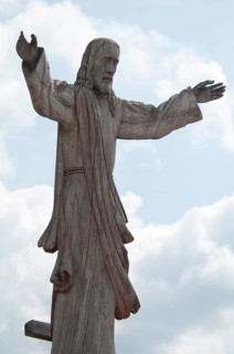 Christ statue on the Hill of Crosses