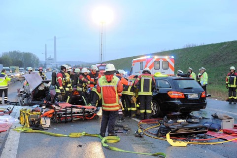 Fatal road traffic accident caused by a wrong-way driver on the A 81 motorway