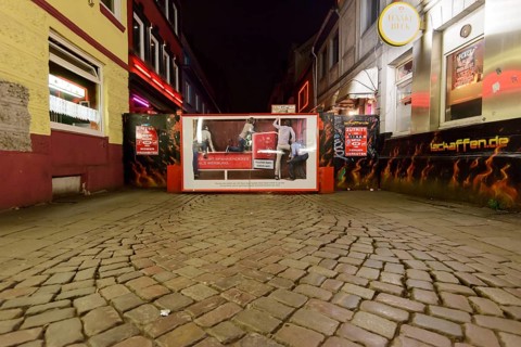 Entrance to Herbertstrasse street in the Red Light District