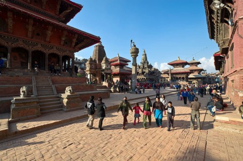 Hindu Temples and Buddhist monuments on Patan Durbar Square
