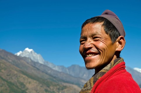 Portrait of a smiling local man
