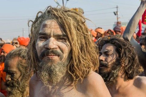 Naked Naga sadhu