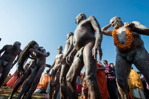 Naked Naga Sadhus