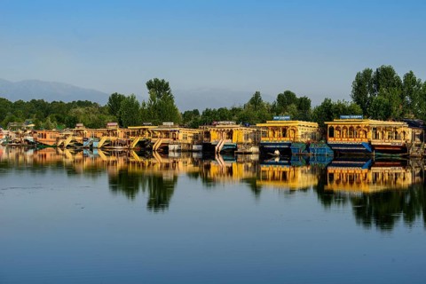 Houseboats on Dal Lake