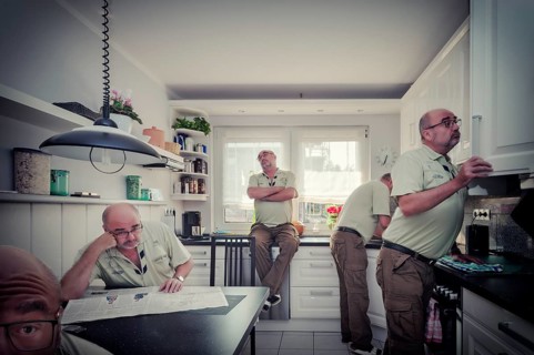 Man in a kitchen