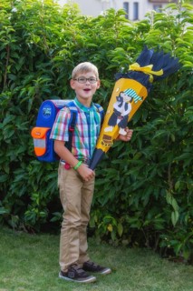 Boy holding a 'Schultuete'