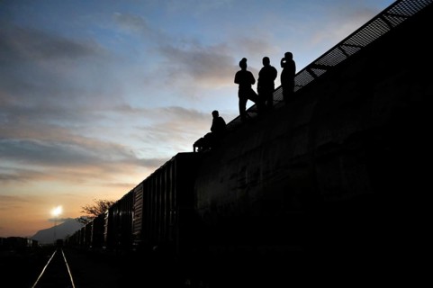 Illegal immigrants from Latin America on their way to the U.S.