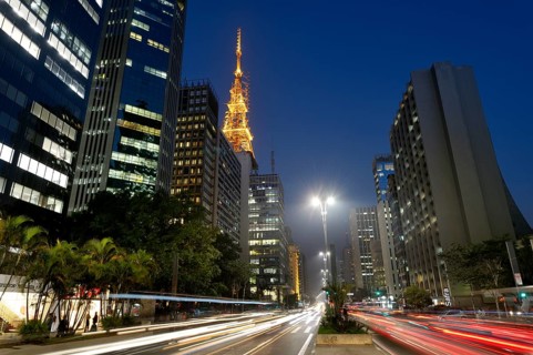Avenida Paulista at night