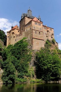 Burg Kriebstein Castle beside the Zschopau River