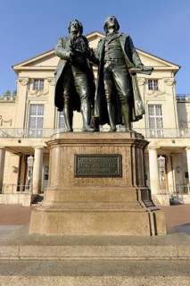 Goethe-Schiller Monument and German National Theatre