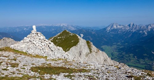 View from Kalbling Mountain towards Riffel Mountain