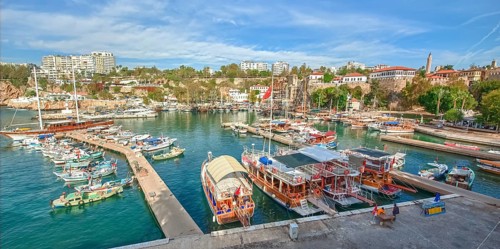 Kaleici fishing harbor and marina