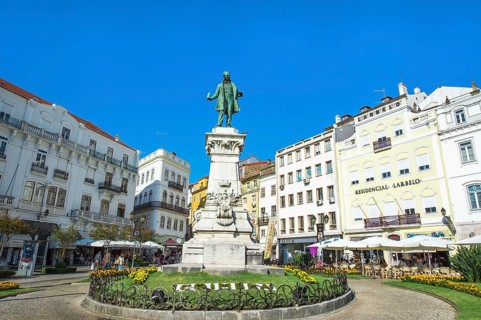 Statue of Joaquim Antonio de Aguiar in Largo da Portagem square