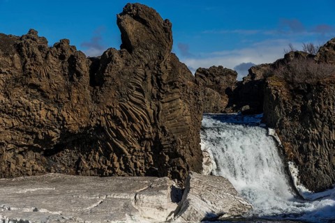 Hjalparfoss waterfall