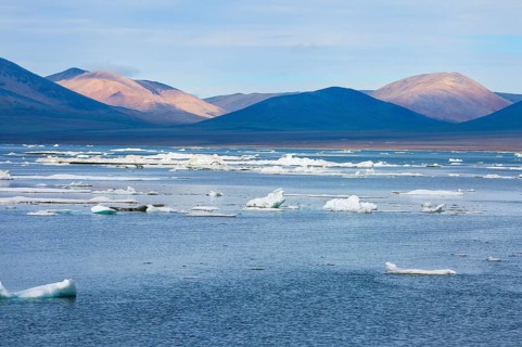 Ice floes off Wrangel Island