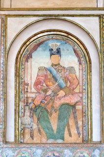 Historic fresco from painter Kamal-ol-Molk