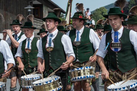 Drummers at the Oberlandler Gauverband costume parade