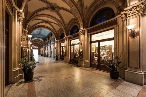 Freyung Passage or Ferstel Passage shopping arcade