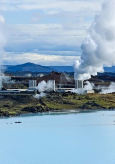 Suournes Geothermal Plant at the hot spring of Gunnuhver